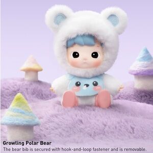 Pop Mart Hacipupu Snuggle With You Series Figure Growling Polar Bear